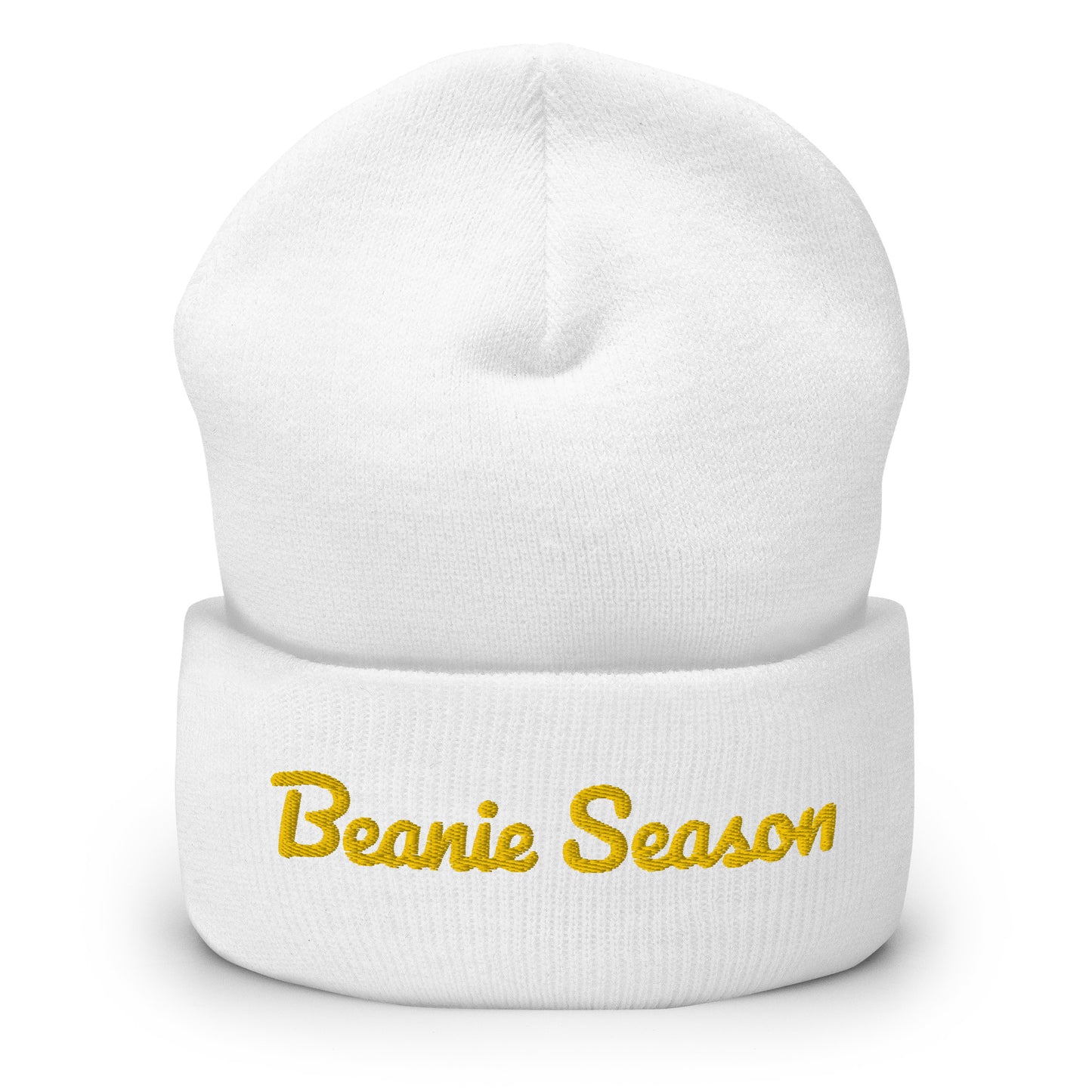 Gold "Stitched" Beanie